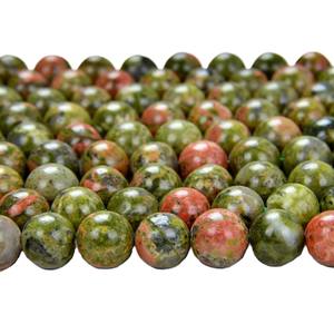 Collar de cuentas de unakita de alta calidad, piedra preciosa suave, cristal curativo, piedra natural suelta, cuentas curativas, hebra, mayorista - Product Image 2