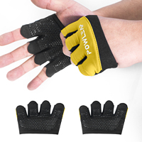 Gants de fitness personnalisés à quatre doigts Protège-callosités Gants d'entraînement WOD Demi-doigt Training Pull-Up Palm Bar Yoga Gant antidérapant