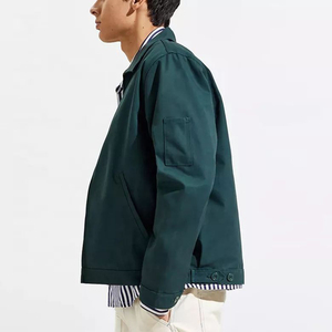 Veste de haute qualité en couleur unie premium 2025 pour hommes, fermeture éclair intégrale personnalisée, poches latérales, veste d'hiver épaisse pour hommes - Product Image 5