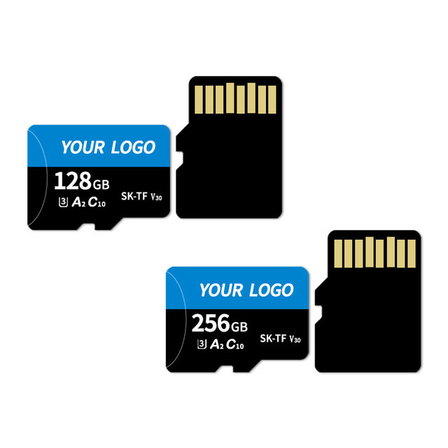 SK-TF Blue Plastic 128GB/512GB Mini SD Card for Gaming Camera & Mobile Phone