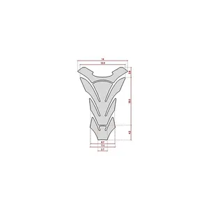 Protezione Serbatoio Moto in Resina Carbonio - Design 3D Neutro - Product Image 2