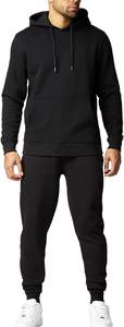 Chándal personalizado de alta calidad para hombre con Sudadera con capucha y pantalones a juego diseñados para entrenamientos de gimnasio deporte y ropa casual - Product Image 4