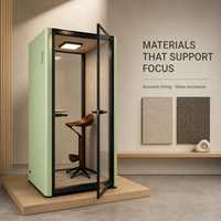 Cabine de bureau insonorisée pour 1 personne, cabine acoustique de concentration, studio créatif, cabine téléphonique I-01-1