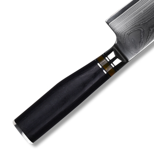 2025 nueva llegada japonés 8 pulgadas VG10 Damasco acero Kiritsuke Chef cuchillo cuchillos de cocina mango de ébano madera solidificada dirigida - Product Image 3