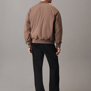 Chaqueta Bomber Acolchada para Hombre, con Cierre Completo, Resistente al Viento, Estilo Béisbol, Cuello Redondo, Puños Elásticos, Chaqueta de Invierno para Adultos - Product Image 5