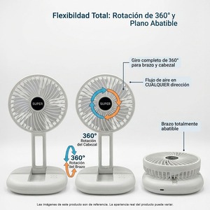 Mini ventilatore portatile tascabile con alimentazione USB - Product Image 6