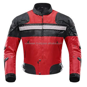 Veste de moto en cuir de haute qualité pour hommes Vêtements de sport entièrement personnalisés avec option de taille supérieure Imperméable et ignifuge - Product Image 1