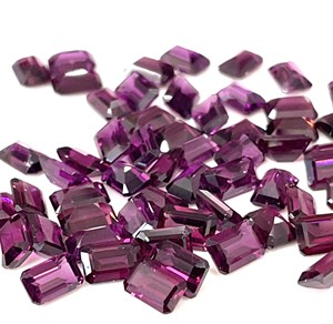 Grenat Rhodolite rose naturel coupe octogone 6x8mm à facettes-grenat Rhodolite rose en vrac pierre précieuse de qualité supérieure - Product Image 1