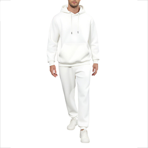 Ensemble de survêtement pour hommes avec logo, vêtements de sport en polyester et coton, combinaison de jogging, vêtements d'entraînement athlétique pour la salle de sport - Product Image 1