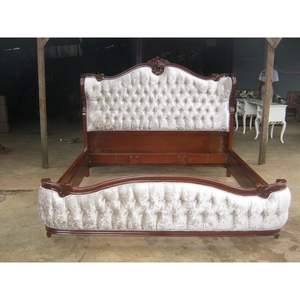 Lit Classique Français Peint-Acajou Brun-183 - Product Image 1