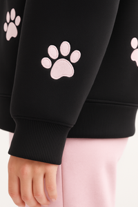 Sudadera con capucha de manga corta para mujer, sudadera de lana de algodón, otoño, respetuosa con el medio ambiente, Frente Cálido, estampado personalizado, amantes de las mascotas, ropa de calle informal - Product Image 5