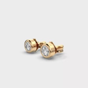 Gran demanda, chapado en oro de 18 quilates, venta al por mayor, pendientes pequeños de oro elegantes, pendientes de mujer para chicas de fiesta de proveedor indio - Product Image 5