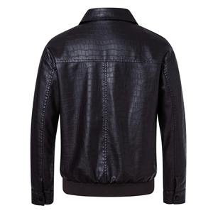 Chaquetas de Cuero PU de Moda para Hombre, Chaqueta de Cuero de Primera Calidad con Cremallera para Hombre, Personalización OEM, Venta al por Mayor, Chaqueta de Secado Rápido para Hombre - Product Image 6