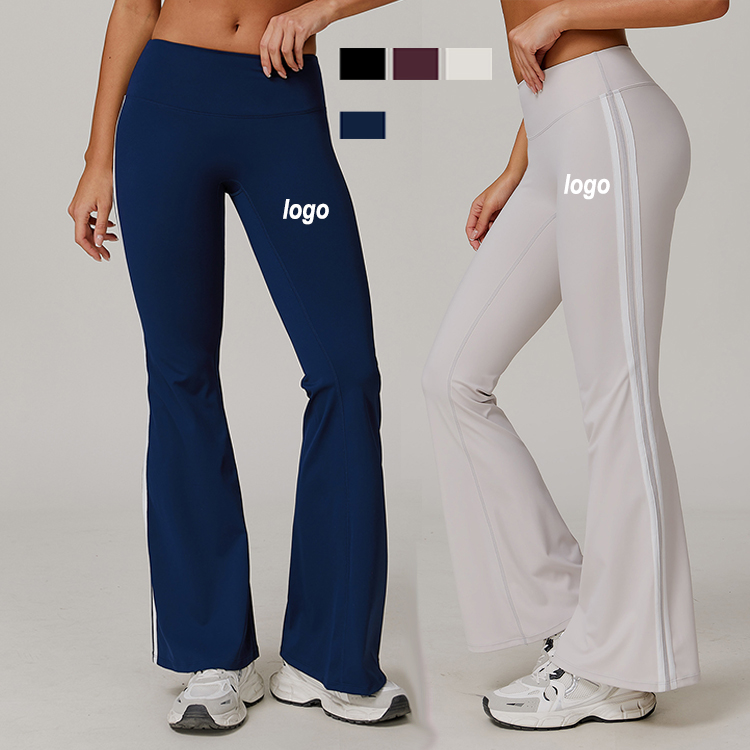 Sports Trousers Flared Wide-leg Fitness Pants Quick-drying Casual Running Women's Leggings High Leggings Femininas