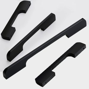 Moden Pull <strong>Cabinet</strong> <strong>Handle</strong> <strong>Kitchen</strong> Drawer Aluminum Alloy Closet Cupboard Wardrobe Golden Black Modern Furniture <strong>Handles</strong> &amp; Knobs