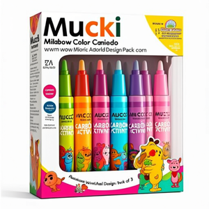 Peintures acryliques pour fenêtres Mucki, ensemble de 7 pièces, design monde animalier, lot de 3 - Product Image 2