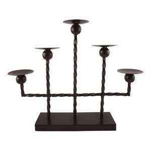 Elegante Candelabro de Metal de 5 Brazos, Candelabro de Hierro Forjado para Bodas, Eventos, Centro de Mesa, Decoración Navideña - Product Image 1