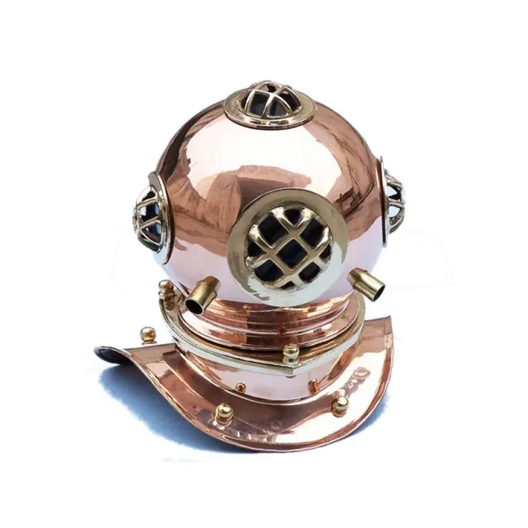 Decorative Latest Nautical Marine Diving Divers Helmet Solid Copper and Brass helmet Collectible Nautical Antique Gift Divine