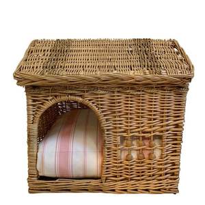 กรงสัตว์เลี้ยงขนาดเล็กกรงทอมือสำหรับล้างด้วยมือผ้าฝ้ายและผักตบชวาออกแบบเองแบบเวียดนาม - Product Image 1