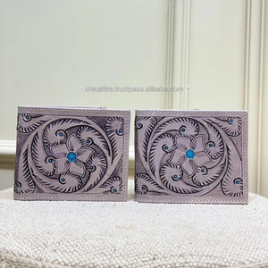 กระเป๋าสตางค์ผู้ชายแบบมีซิปยาวมีเครื่องมือทำจากหนังทันสมัยสีเทาของขวัญสำหรับเขา - Product Image 3