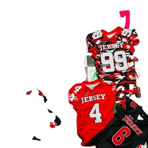 Maillot de football américain fan parent maillot sublimation attirail sergé broderie plus taille soutien personnalisé respirant fabriqué en usine - Product Image 1