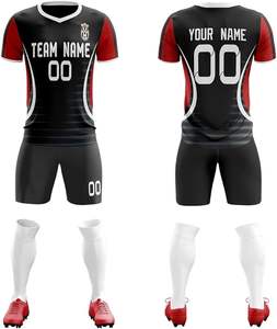 ชุดเสื้อเจอร์ซีย์ฟุตบอลของผู้ชายชุดกีฬาแบบระเหิดชุดเครื่องแบบถ่ายเทความร้อน - Product Image 5