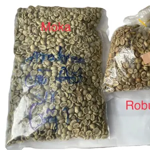 Ihracat kaliteli kahve çekirdekleri Robusta 100% vade jüt çanta 24 ay raf ömrü Vietnam Robusta kahve yeşil fasulye