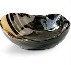 Atractivo cuenco de cuerno, cuenco para servir y mezclar ensaladas, fabricante al por mayor, cuenco para servir ensalada de cuerno de búfalo con acabado a mano - Product Image 5