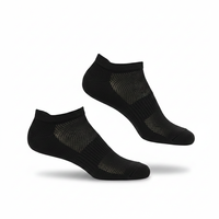Chaussettes de sport noires en coton personnalisées 2026, OEM Turquie, vente en gros, pour jeunes et adultes, respirantes, antibactériennes, tricotées, été