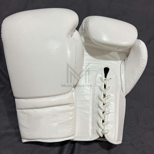 Gants de boxe en cuir faits main sur mesure par le fabricant, avec poignées et lacets au poignet, qualité supérieure pour l'entraînement - Product Image 6