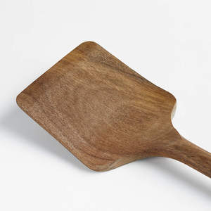 ชุดเครื่องครัวไม้อะคาเซีย5ชิ้นช้อนทำอาหารชุดไม้พายธรรมชาติสำหรับทำอาหารและเสิร์ฟ - Product Image 6