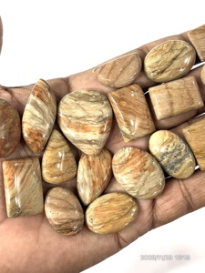 Piedra Lunar Zebra Natural de Diseño, Gema Suelta en Cabujón, Formas y Tamaños Variados, de 20 a 30 mm Aproximadamente, Venta al por Mayor a Granel - Product Image 2