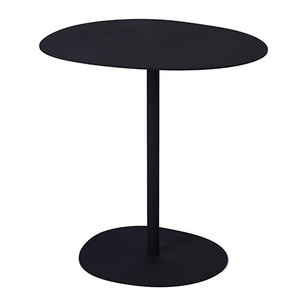 Table d'extrémité décorative en métal de haute qualité au design de luxe noir Table d'appoint en métal de forme ronde pour salon en métal noir - Product Image 2