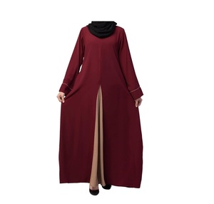 Abaya grande taille de qualité supérieure pour femmes à manches longues vêtements d'été pour femmes Abaya longue robe vêtements musulmans en gros - Product Image 5