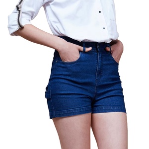 Phụ nữ denim quần short một phần chiều dài quần còn được gọi là quần short cũng có tính năng denim xây dựng làm cùng một chất liệu denim jeans - Product Image 2