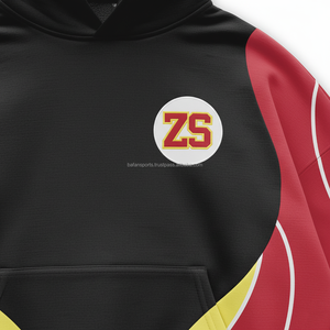 Premium 320 GSM coupe-vent costume doux polyester tissu rouge jaune noir panneaux incurvés personnalisable logo sérigraphie grande taille - Product Image 6