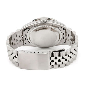 Montre en quartz carrée de luxe Moissanite Elite avec cadran en verre, bracelet en acier inoxydable or jaune - Product Image 6