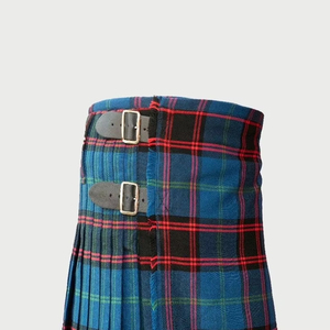 Men Scottish Tartan Kilt Traditional Plaid Kilts Acrylic Pleated Skirt Adjustable Waist Regular Fit - Product Image 4