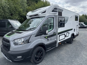 Autocaravana Ford Transit Gris, Vehículo Convertible para Pasajeros y Carga, Ideal para Viajes y Campamentos - Product Image 2