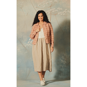 เสื้อแจ็คเก็ต TARINI ผ้าลินินลายตาราง ระบายอากาศได้ดี ผลิตภัณฑ์สำเร็จรูป - Product Image 2