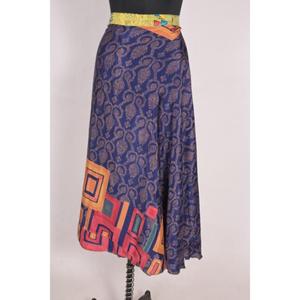 Boho ฮิปปี้วินเทจผ้าส่าหรีสำหรับผู้หญิงเดรสสั้นผ้าศิลปะเซ็กซี่กระโปรงยาวผ้าไหมสำหรับฤดูร้อนธรรมชาติออกแบบได้ตามต้องการ - Product Image 2