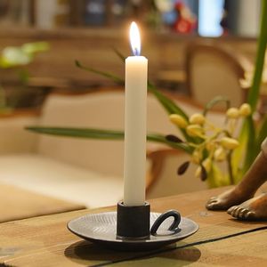 Good Sale Candle Holder Stand Pillar <b>Candlestick</b> Candlelight Dinner Metal <b>Black</b> Candle Stick Holder for Home Living Room Decor - Product Image 2