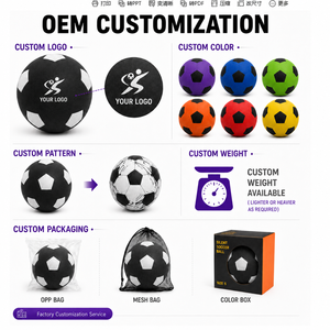 Balón de Fútbol de Espuma PU Tamaño 5, Balón de Entrenamiento Silencioso para Interiores, con Logotipo Personalizado, Venta al Por Mayor - Product Image 5