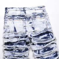 Jean en denim coupe droite vintage OEM High Street 2026 pour homme, respirant, écologique, haute qualité, déchiré, personnalisé, en promotion