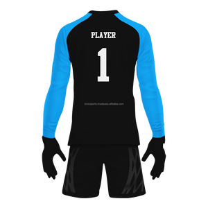 Camiseta de fútbol de entrenamiento personalizada más nueva, camiseta de portero de fútbol con impresión por sublimación, manga larga - Product Image 6