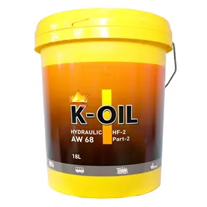 K -Oil AW68 HYDRAULIC, fabricado no Vietnã, alta qualidade, baixa formação de depósito, recomendado para máquinas e móveis