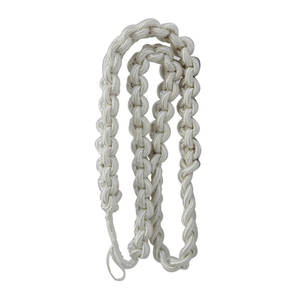 Cordon d'épaule tressé épais blanc QUICK WAY INDUSTRIES, accessoire uniforme tissé - Product Image 1