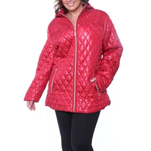 Chaqueta acolchada cálida para mujer, venta al por mayor, chaqueta acolchada alternativa de plumón OEM para mujer con carcasa de poliéster impermeable - Product Image 1