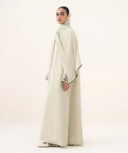 Vêtements islamiques élégants en gros, jilbab, niqab, burqa, kaftan, prière, robe longue musulmane de couleur unie avec hijab - Product Image 2