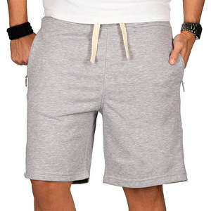 Pantalones Cortos Casuales para Hombre, 100% Algodón, Lona, Secado Rápido, Servicio OEM, con Cordón en la Cintura, Color Gris - Product Image 1
